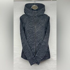 Lululemon Full Zip Scuba Hoodie - Tiger Stripe - Woman's Size 10
